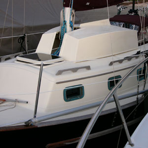 The Deckster stowed on deck
