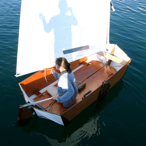 Sail, row or motor. The Origami does it all