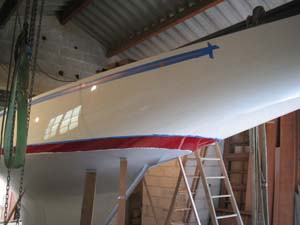painting the hull